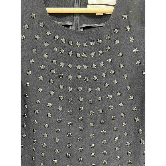 Karta Beaded Women Tunic Black JEWEL Dress  y2K Short Sleeve Size Medium - Picture 4 of 9